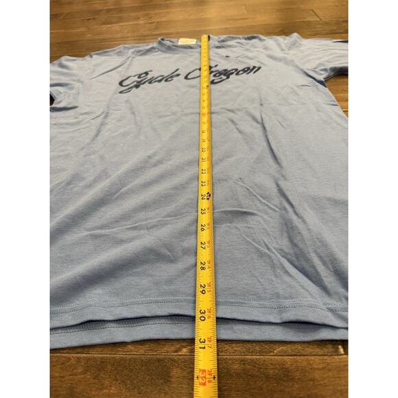 Vintage Y2K Nike Blue Cycle Oregon Tree Back Print T-Shirt Size M MEDIUM - Picture 7 of 8